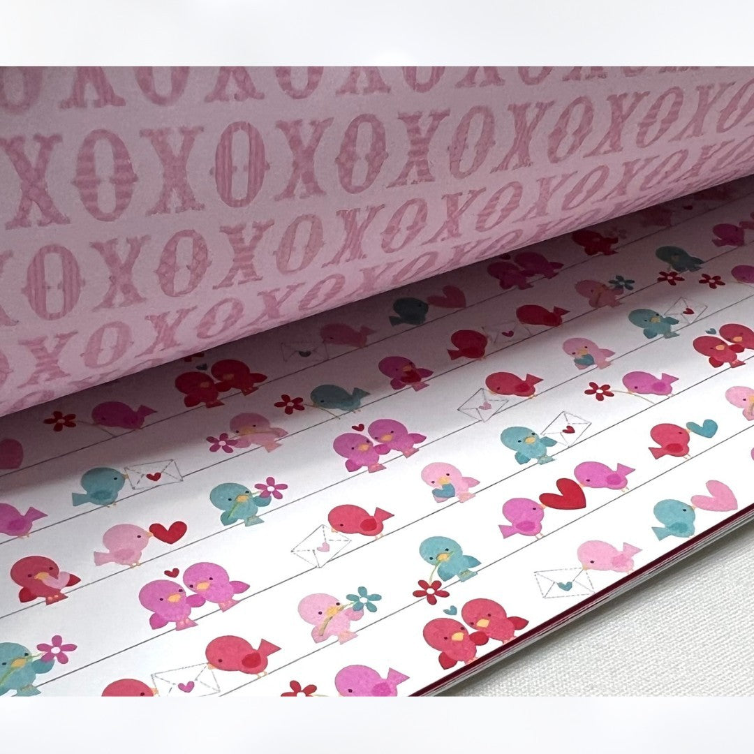 Doodlebug LOVEBIRDS Birds Love Valentines Day 6x6 Cardstock Paper Pack Rare