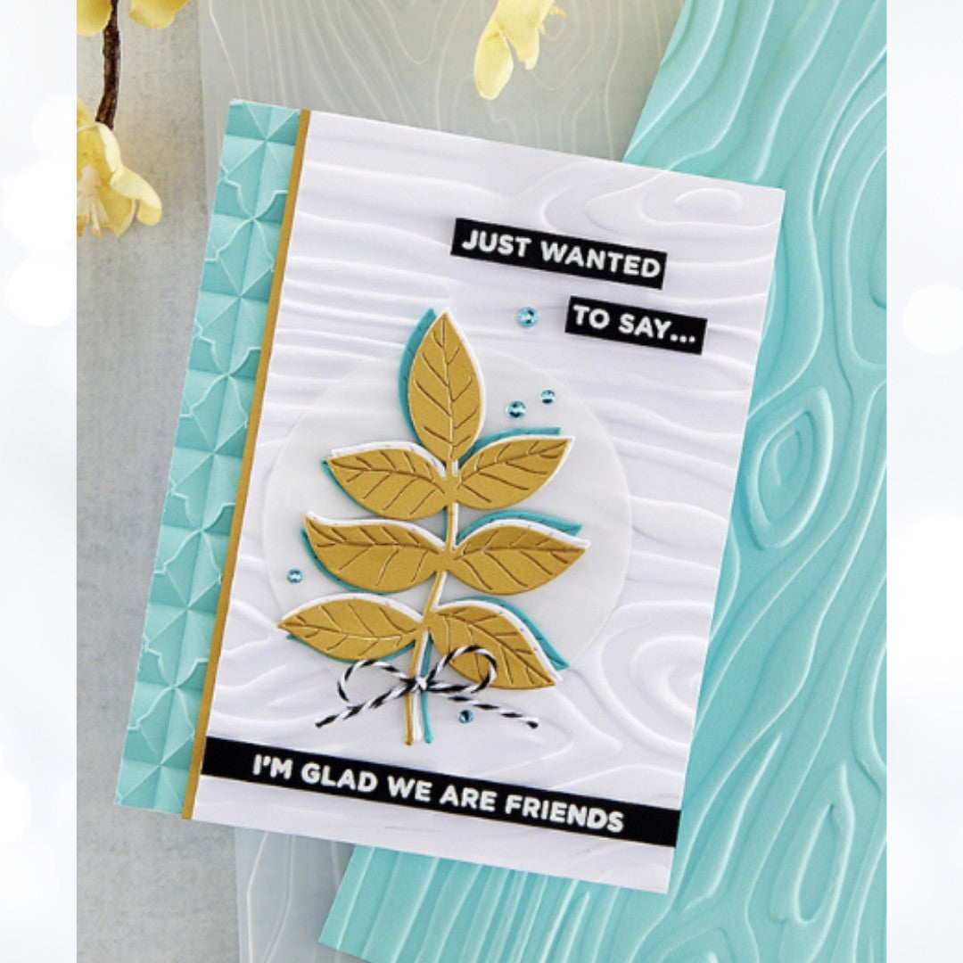 Spellbinders MINI BLOOMS & SPRIGS Leaf Leaves Dies Set of 2