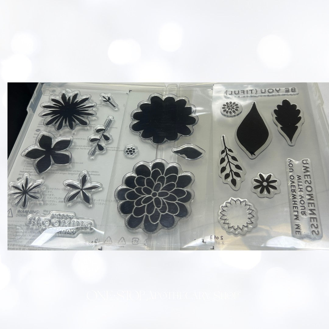 Stampin Up FLOWER PATCH Fair Rubber Stamps Framelits Dies