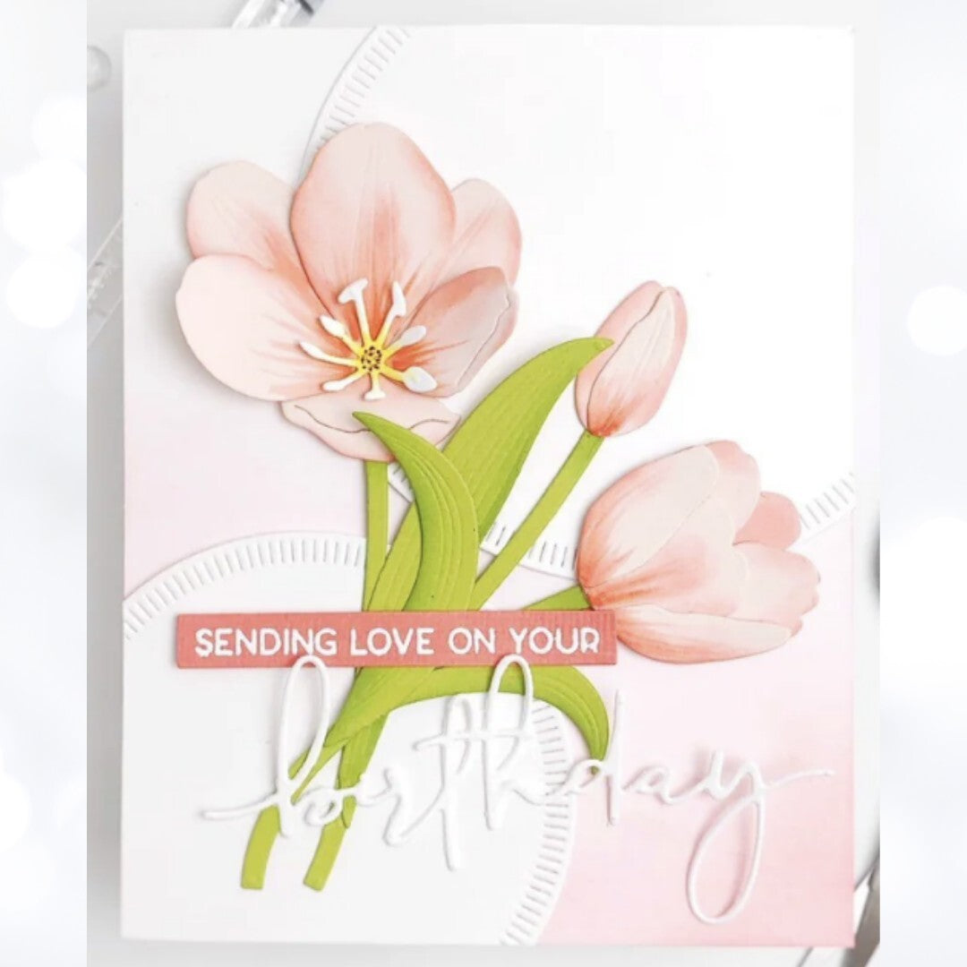 The Greetery BOTANICUTS TULIPS Flowers Spring Dies