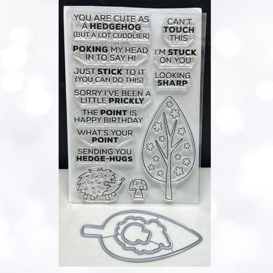 Technique Tuesday HENRIETTA HEDGEHOG Animal Funny Rubber Stamps Dies