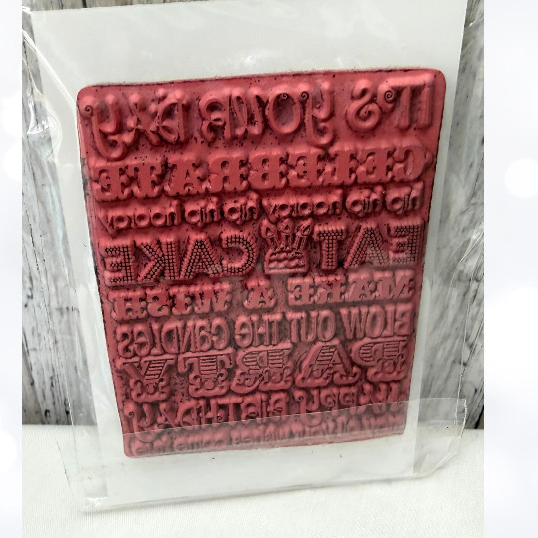 Taylored Expressions GET COZY Greetings Birthday Christmas Rubber Stamps Lot