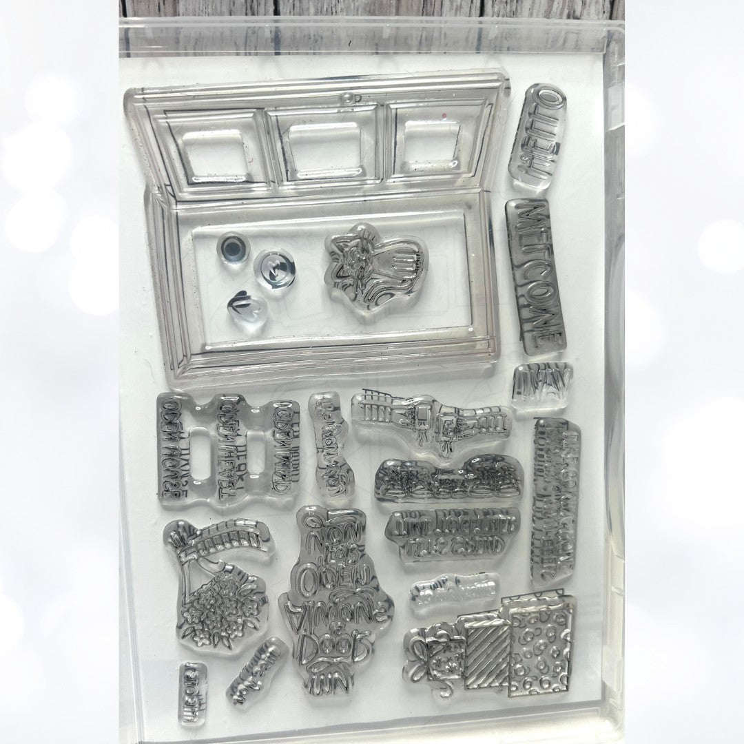 Stampin Up WARM WELCOME Rubber Stamps Dies