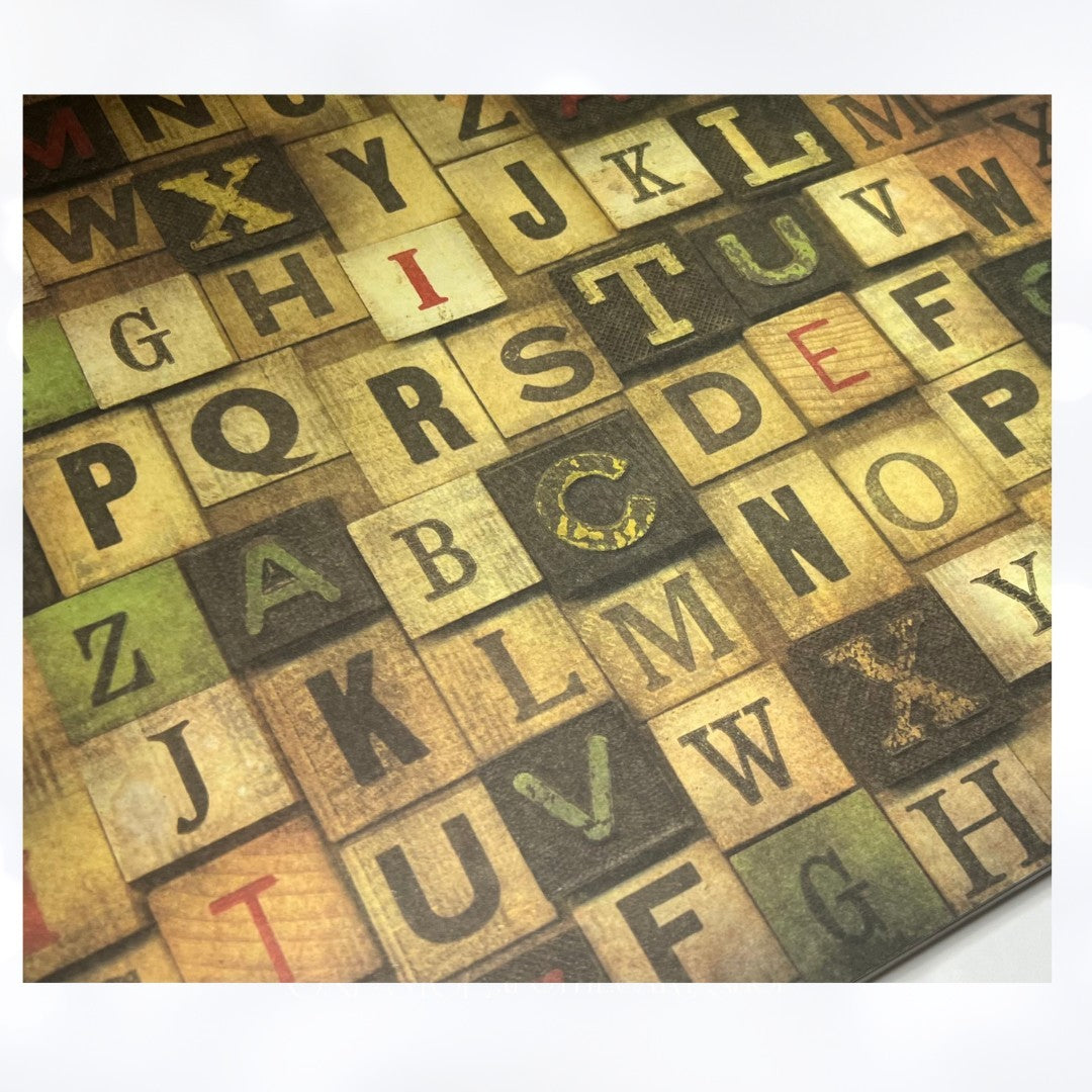 Tim Holtz LOST & FOUND Idea-ology Paper Stash 12x12 Cardstock Paper 36 Sheets
