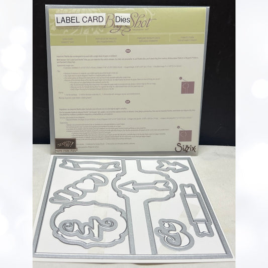 Stampin UP LABEL CARD Thinlits Dies
