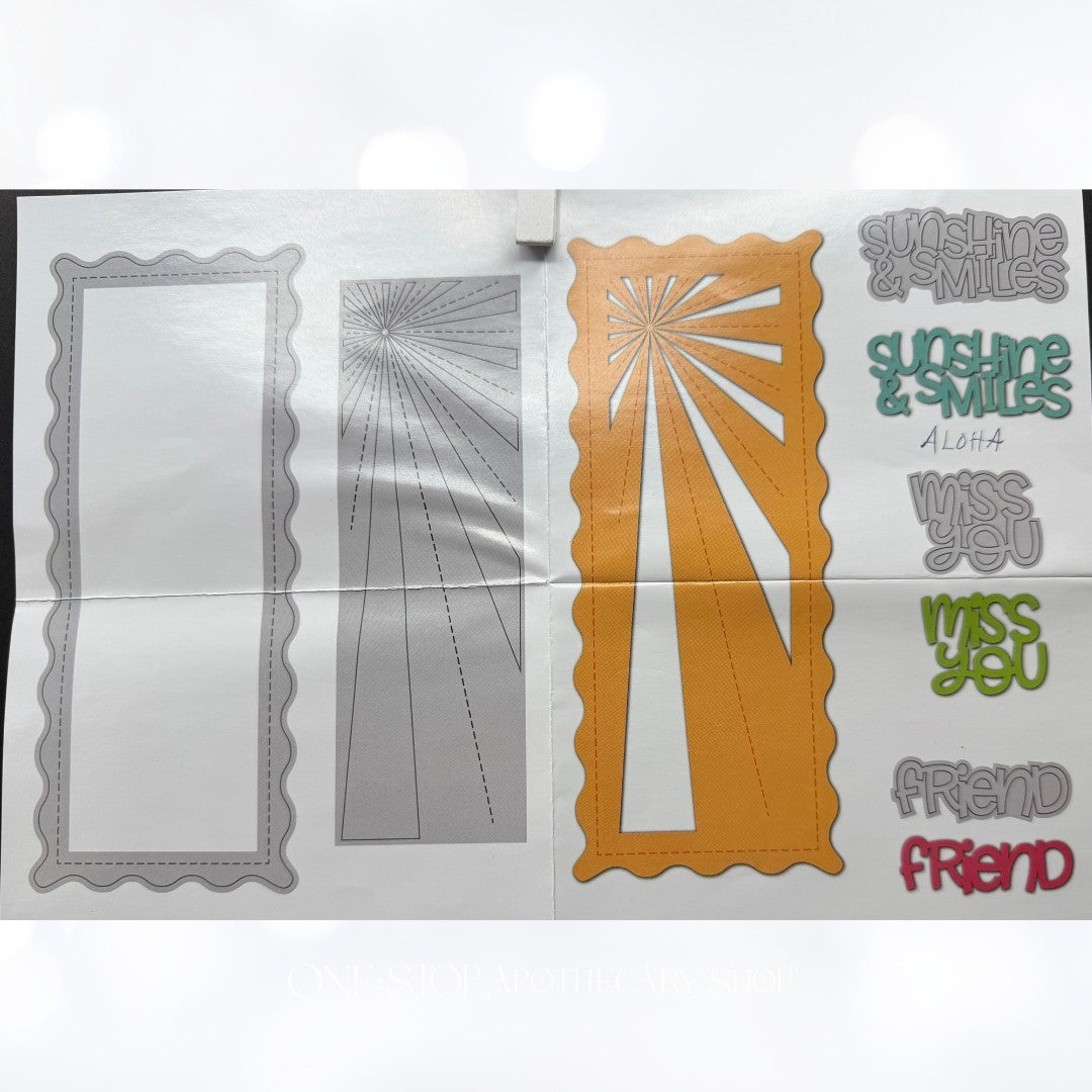 Diamond Press SUN & SMILES Tropical Hibiscus Slimline Dies