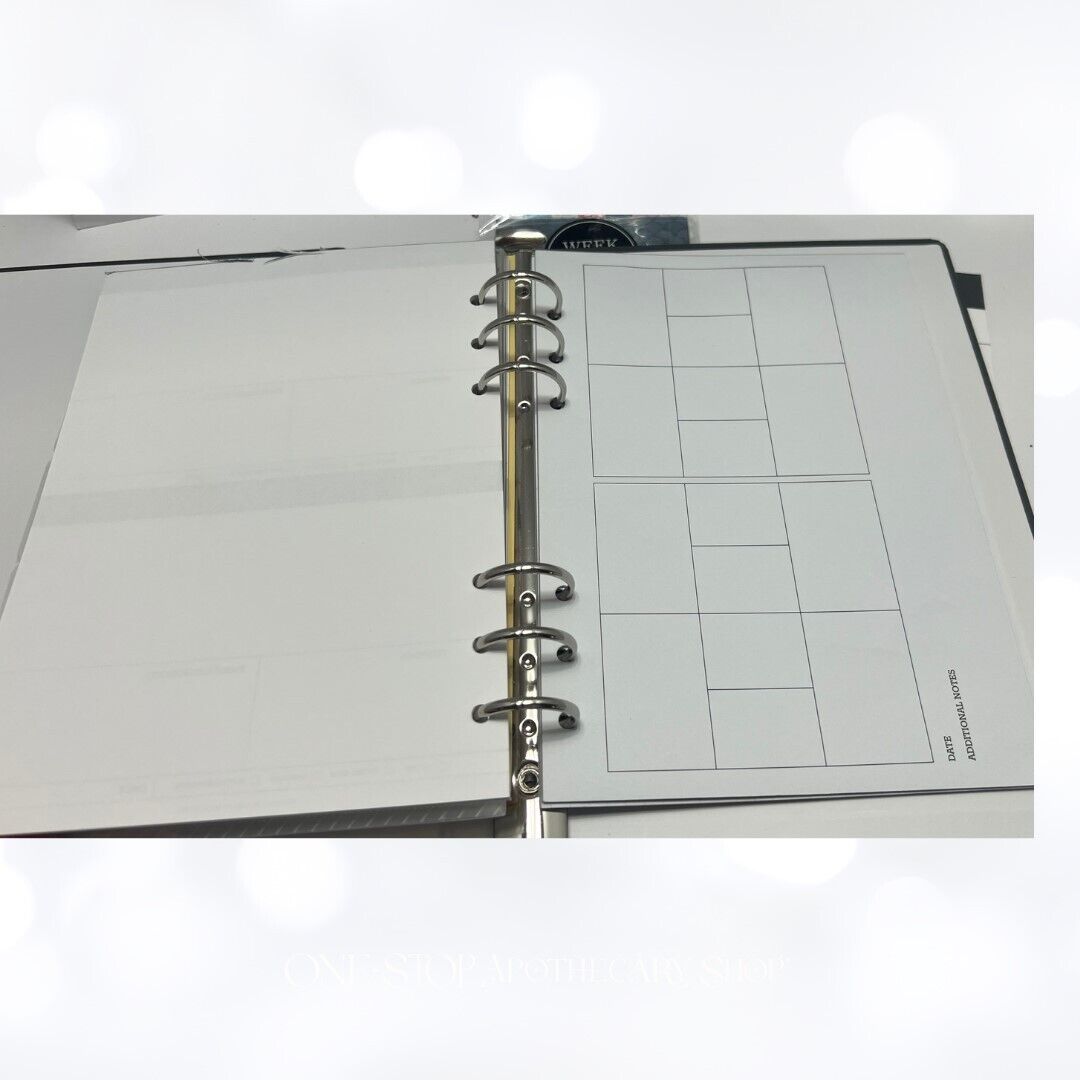 Ali Edwards STORY PLANNER Journal Refill Pages Lists Gray 7.5 x 9