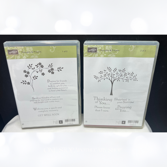 Stampin Up THOUGHTS & PRAYERS Sympathy Rubber Stamps