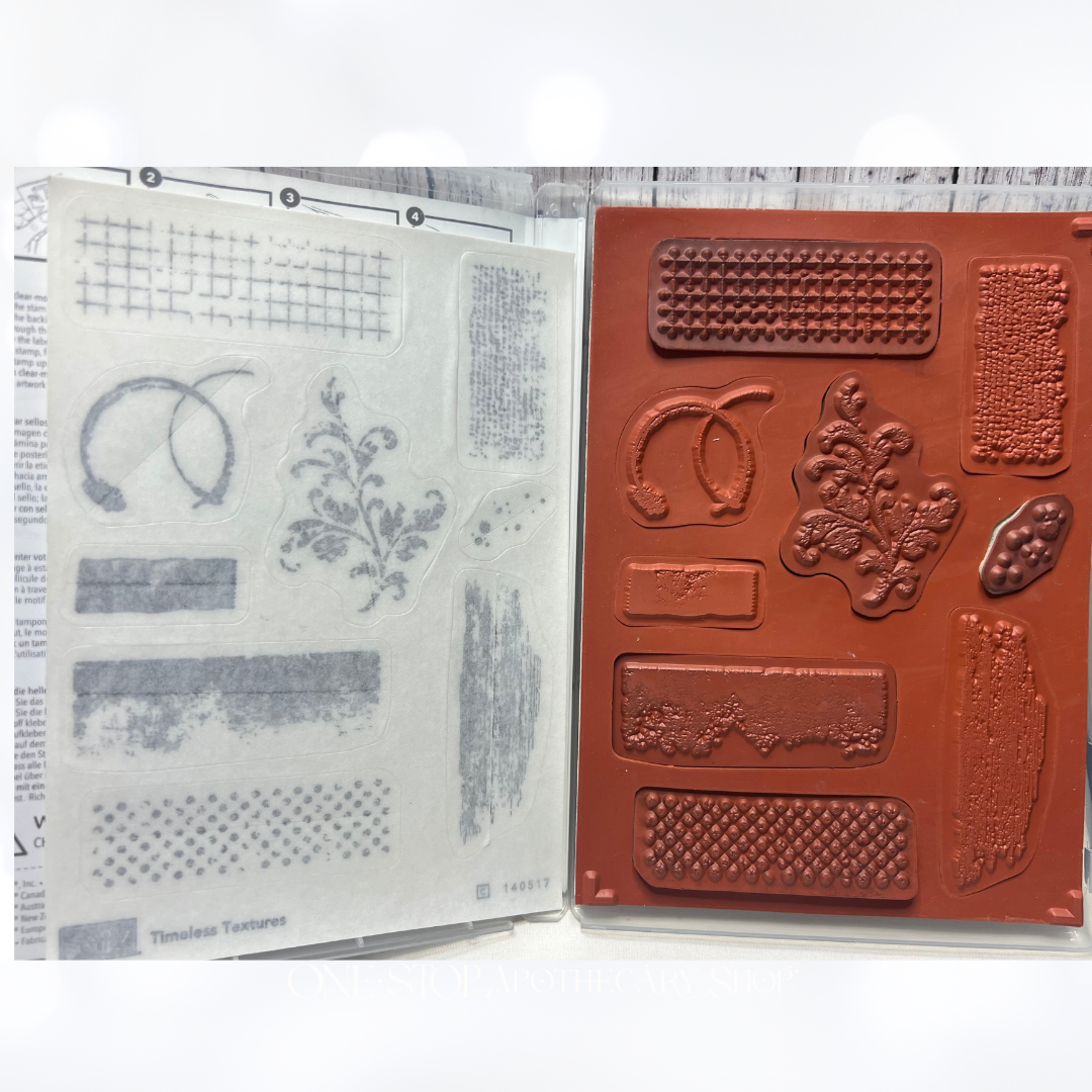 Stampin Up TIMELESS TEXTURES Rubber Stamps