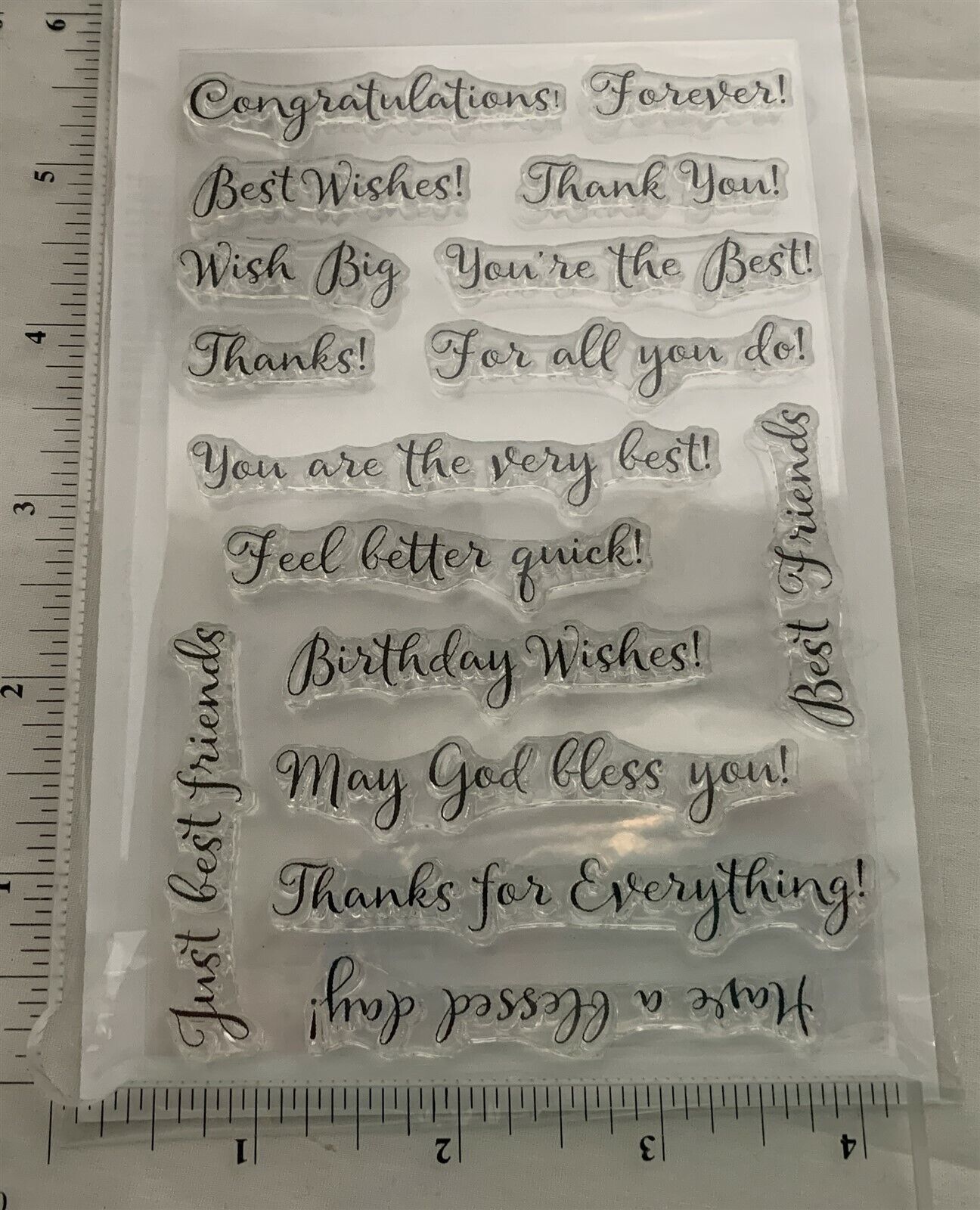 Rubbernecker GIFT SET #4 BEST FRIENDS Bouquet Friendship Flowers Rubber Stamps