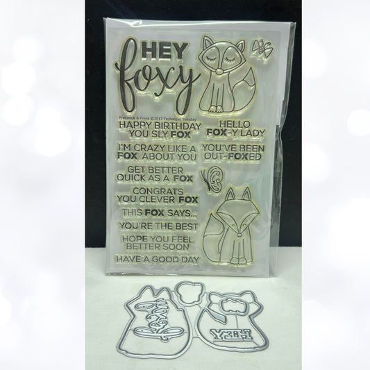 Technique Tuesday FREDERICK & FIONA Fox Funny Rubber Stamps Dies