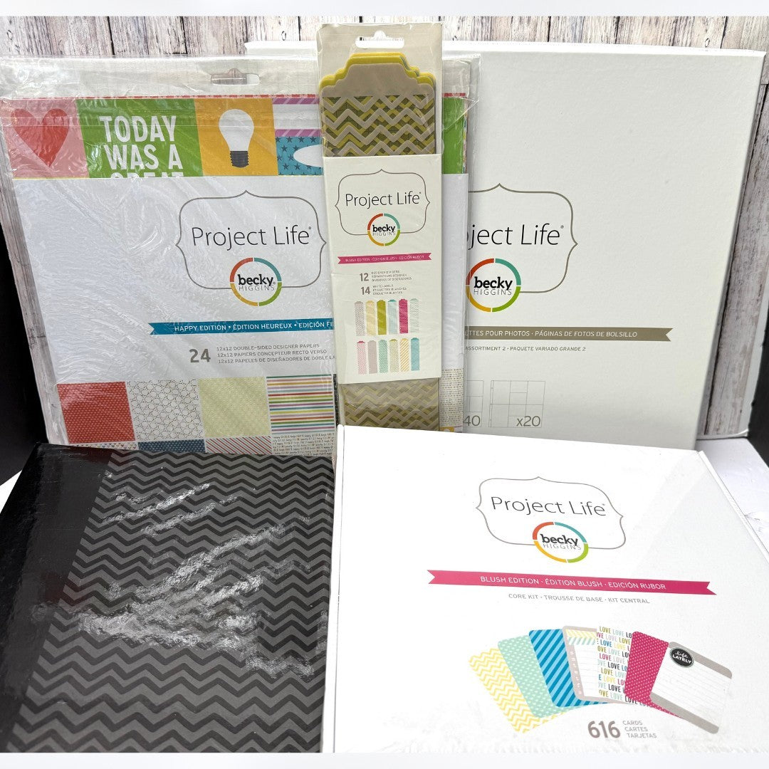 Becky Higgins PROJECT LIFE 15x13 Album Photo Pocket Pages Core Paper Kit