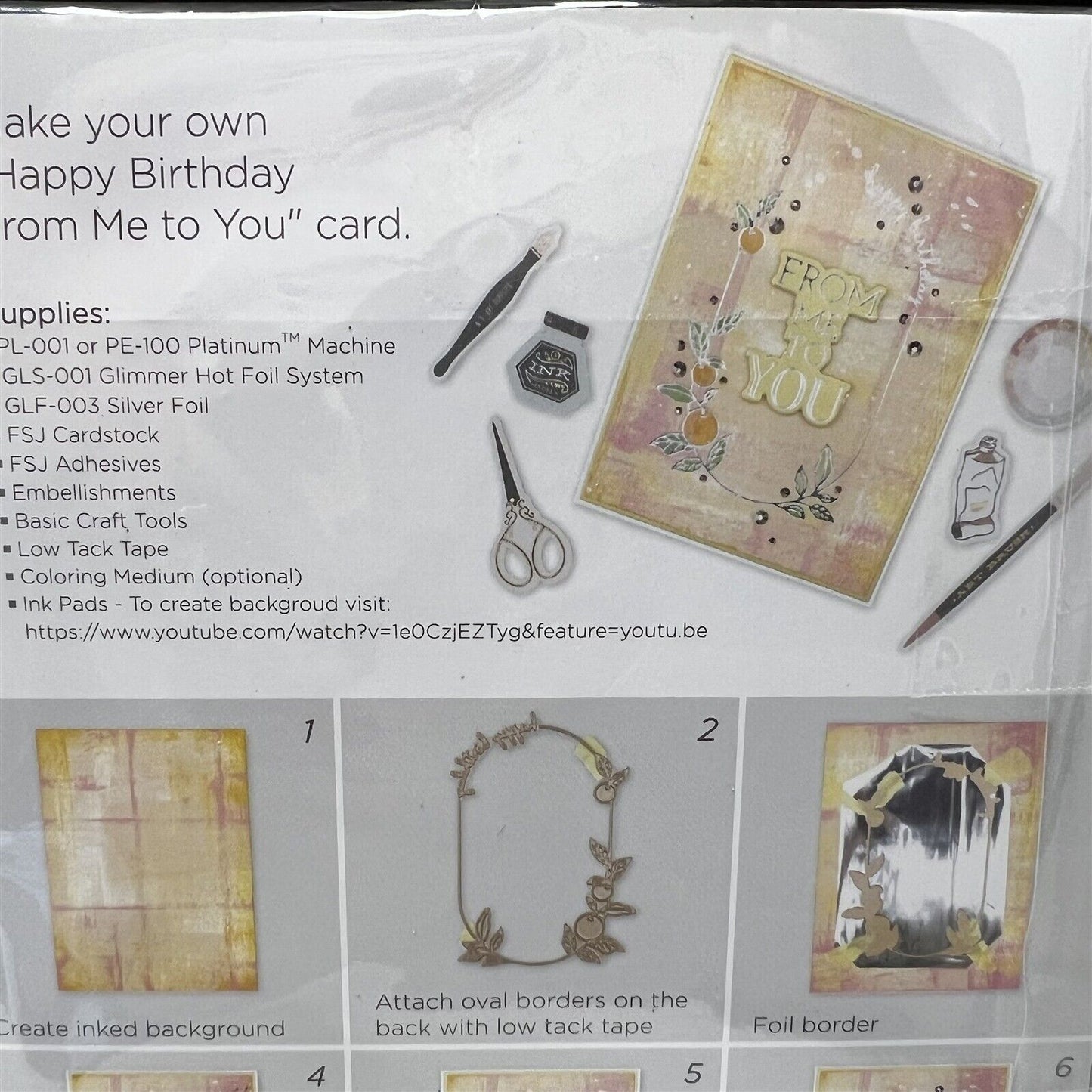 Spellbinders GLIMMER OF THE MONTH Paisley Floral Dec 2020 Hot Foil Plates