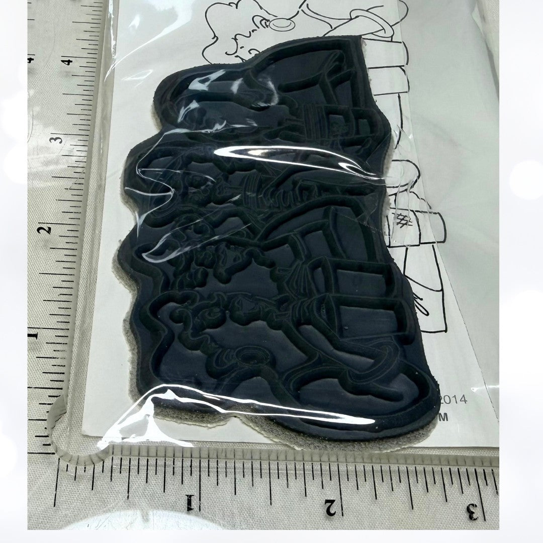 Art Impressions GIRLFRIENDS Coffee Couch Friends Rubber Stamps Set of 2