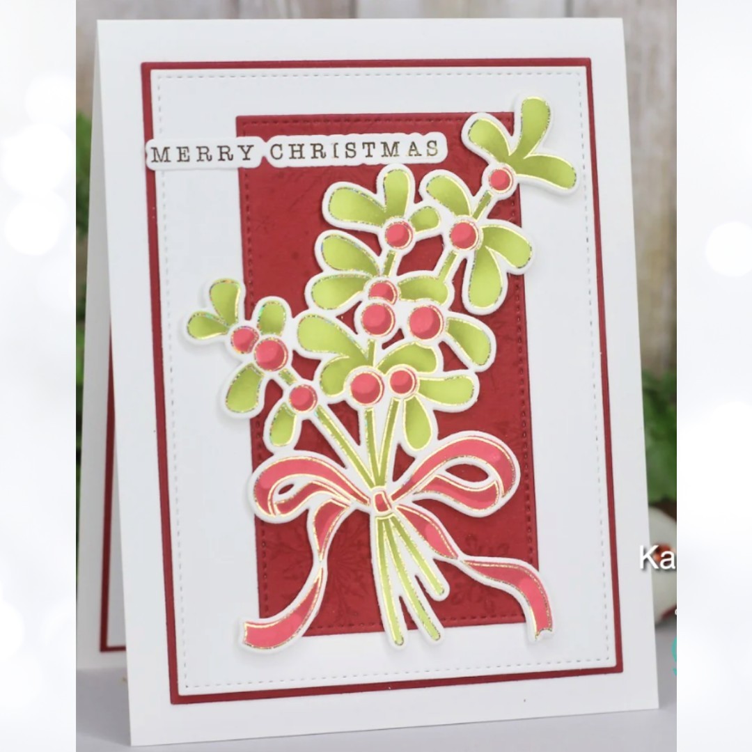 Gina K Designs LAYERED MISTLETOE Christmas Layering Stencils Die