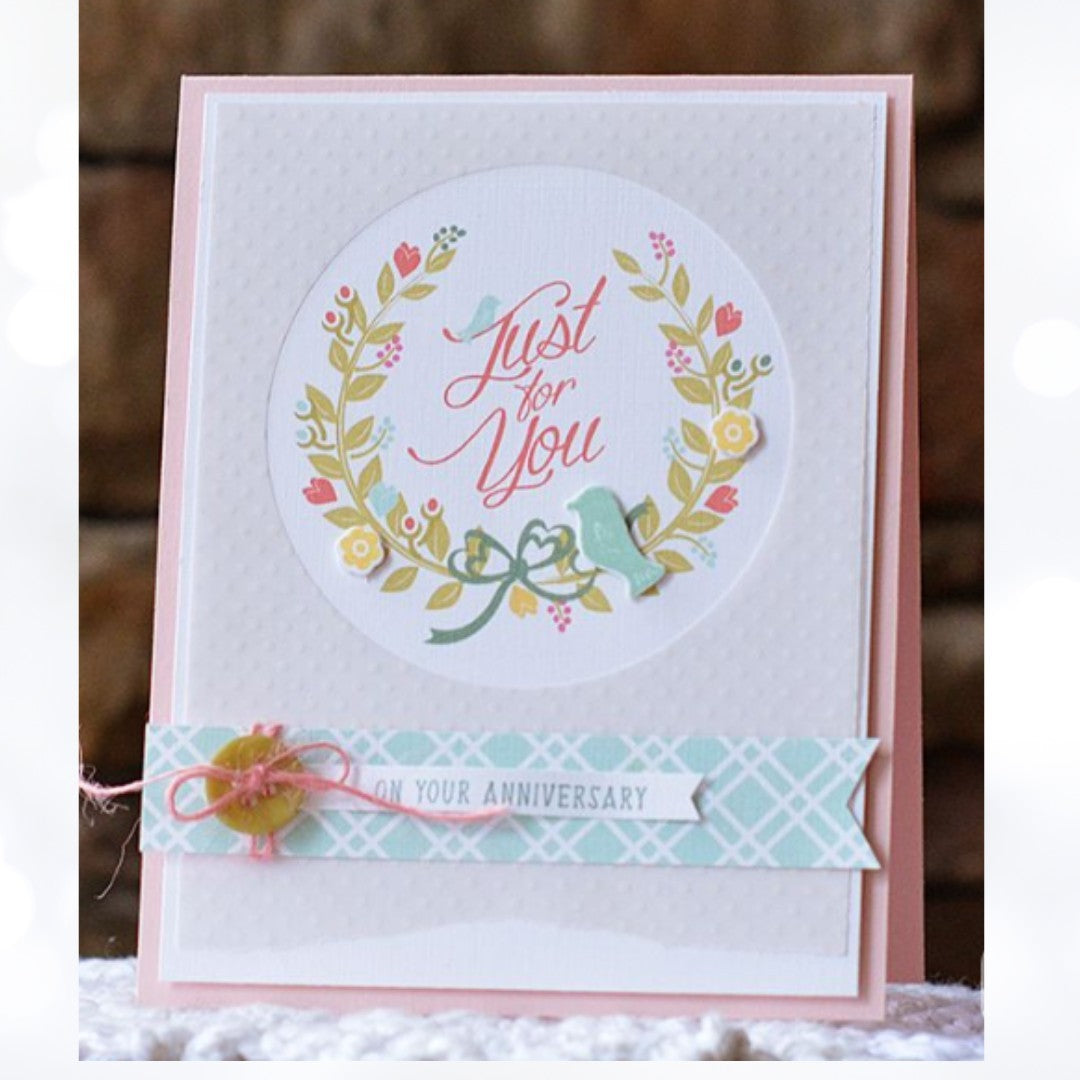 Papertrey Ink LOVELY LAURELS Make It Market Mini Kit Rubber Stamps Dies