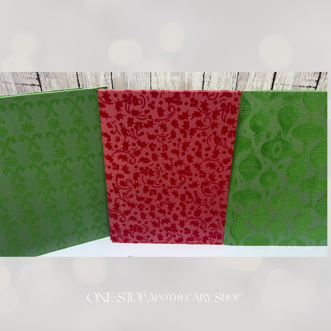 Anna Griffin CHRISTMAS FANCY FLOCKED Card Layers 6x8 Papers 36 Sheets
