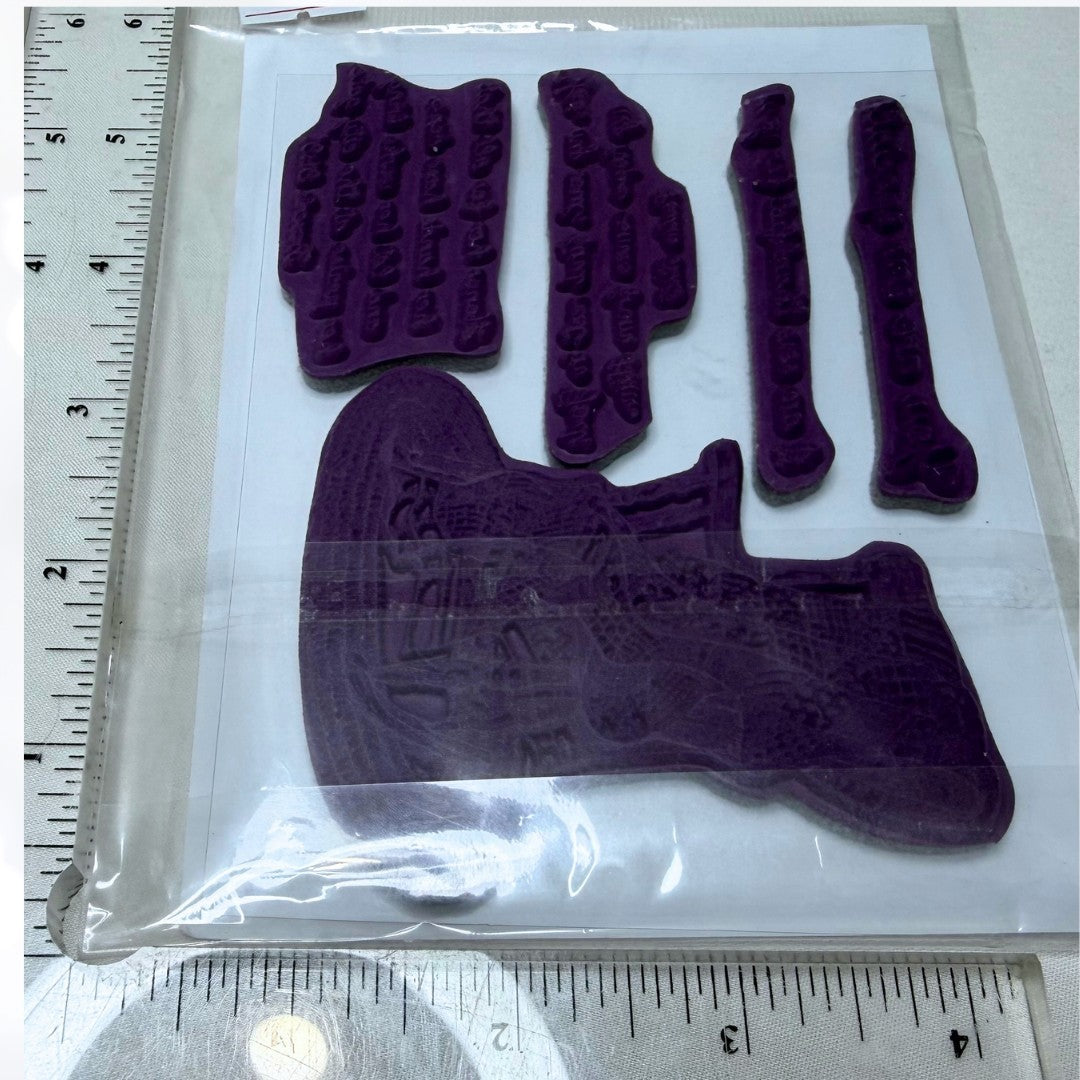 Our Daily Bread SEW SPECIAL Sewing Quilt Religious Rubber Stamps