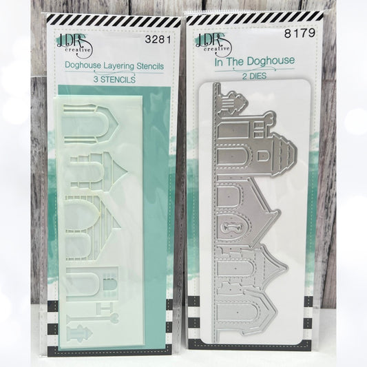 LDRS Designs IN THE DOGHOUSE Dogs Dies Layering Stencils