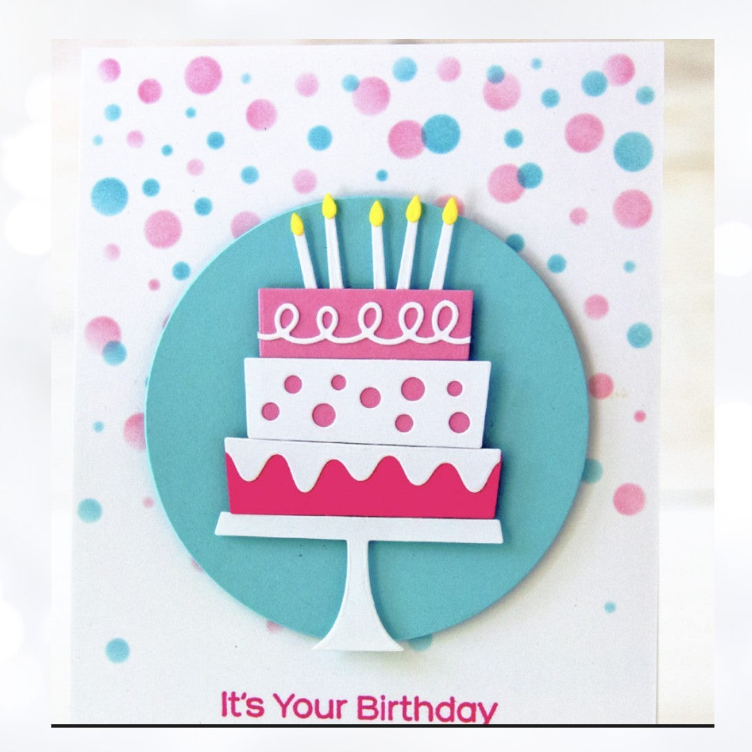 My Favorite Things BIRTHDAY CAKE Party Wish Banners Die-namics Dies Lot of 4