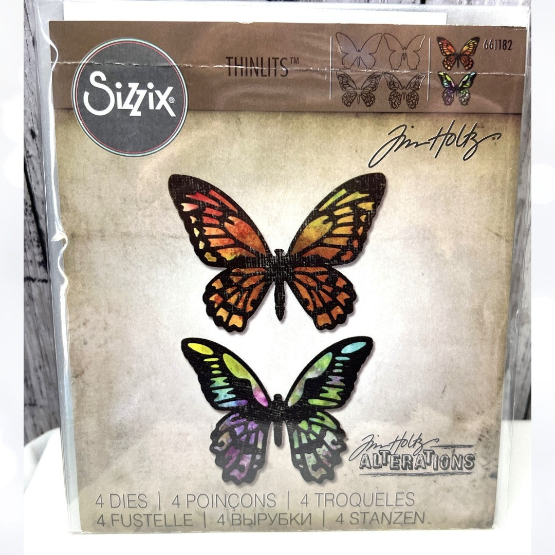 Tim Holtz DETAILED BUTTERFLIES Butterfly 661182 Dies Thinlits