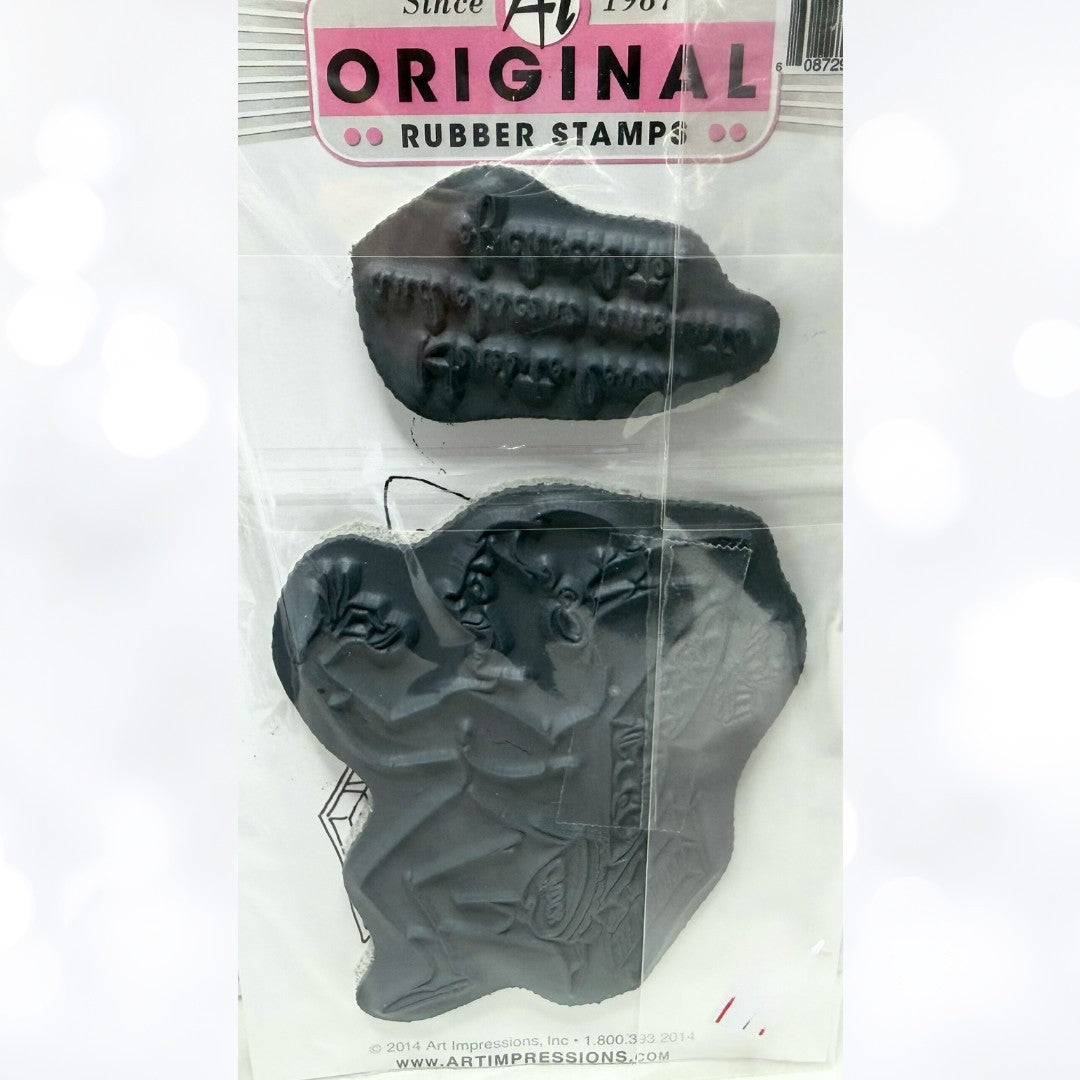 Art Impressions LOVE CHOCOLATE Girlfriends Valentines Friends Rubber Stamps