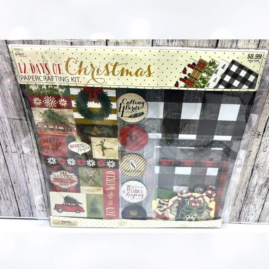Echo Park TIS THE SEASON Paper Studio 12 Days of Christmas 12x12 Paper Kits