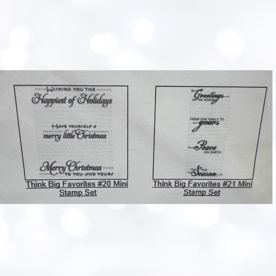 Papertrey Ink THINK BIG FAVORITES Sentiments Greetings Lot of 9