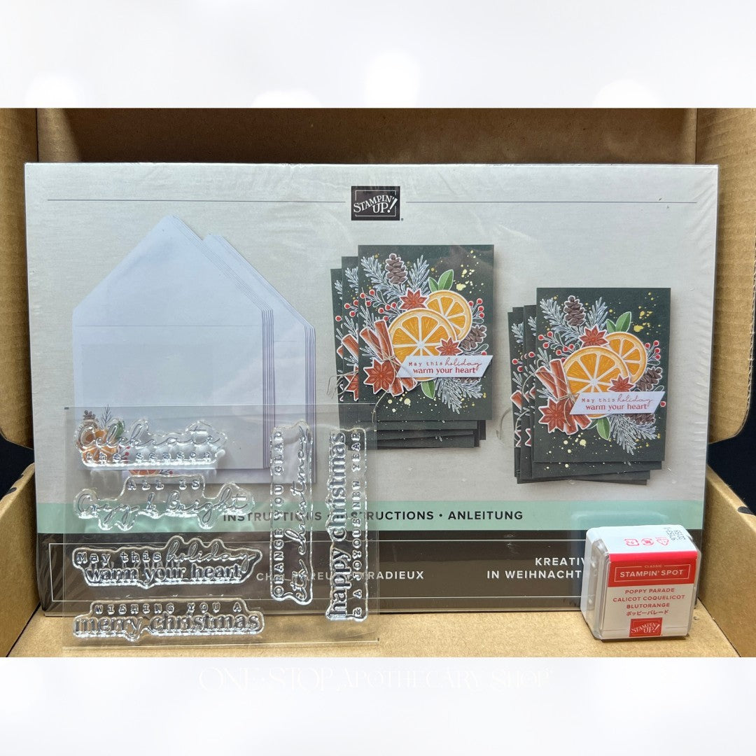 Stampin Up COZY & BRIGHT Christmas Holiday Rubber Stamps Kit