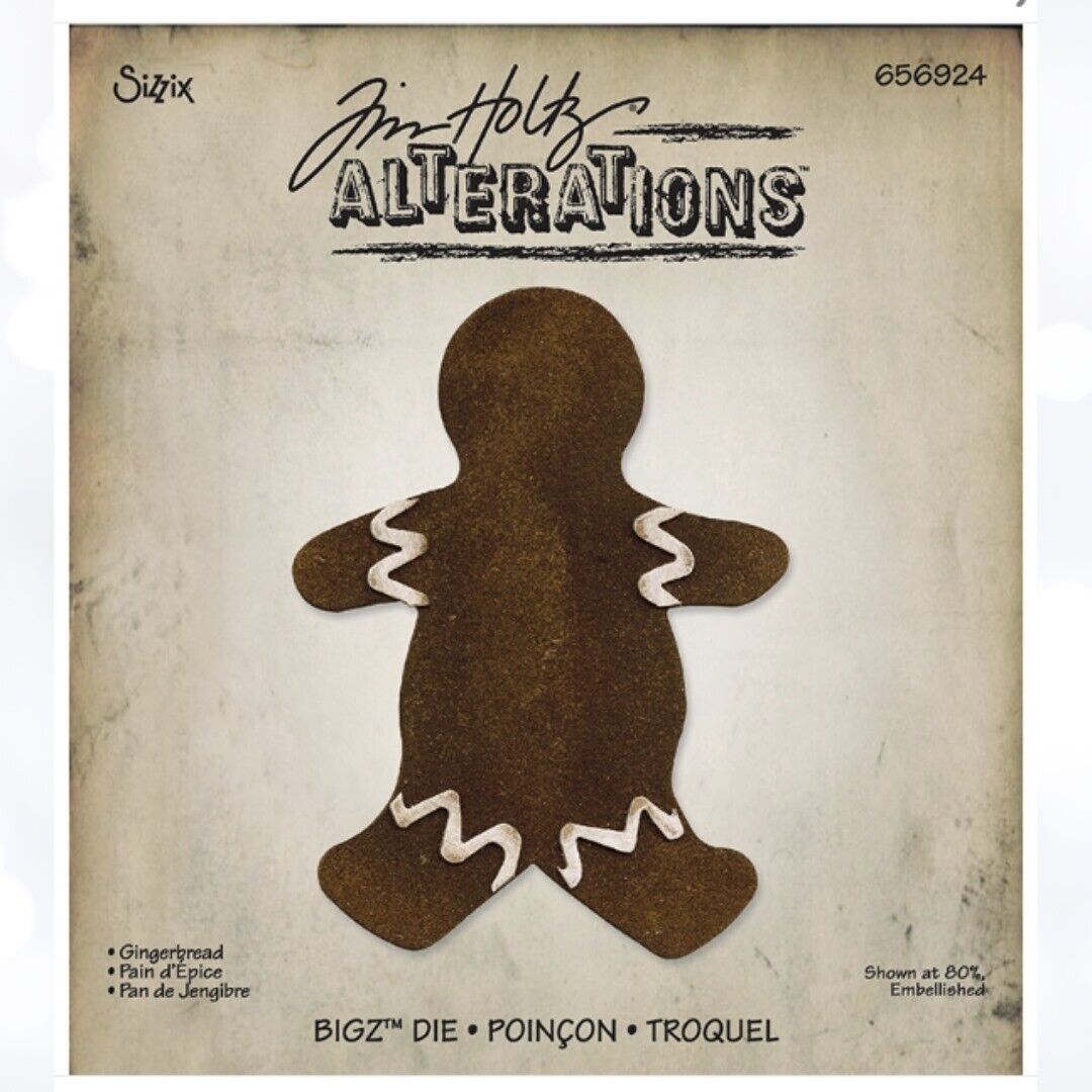 Tim Holtz GINGERBREAD Cookie Christmas Bigz Die