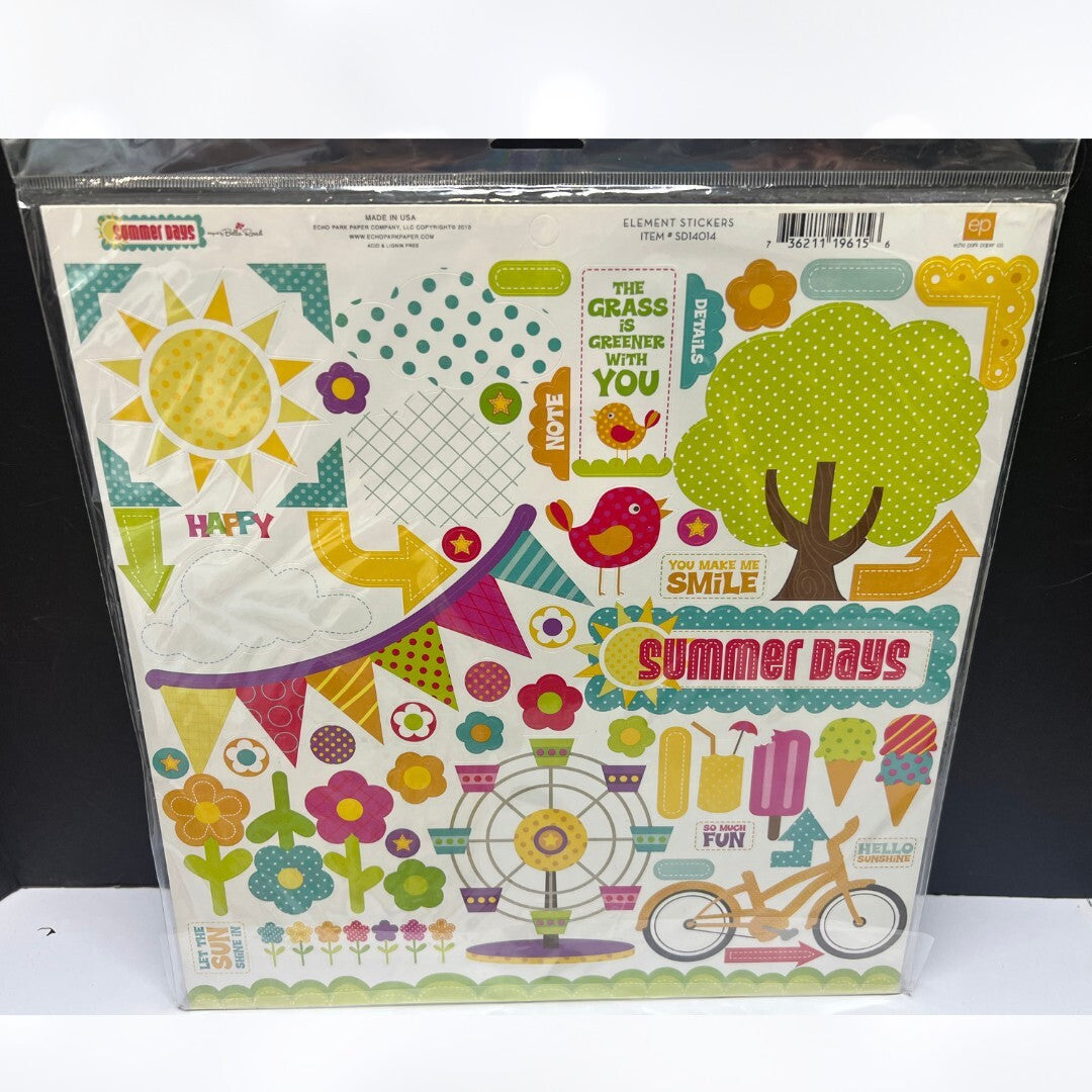 Echo Park Carta Bella SUMMER 4th of July America Scrapbook Kits Paper 12x12 Lot