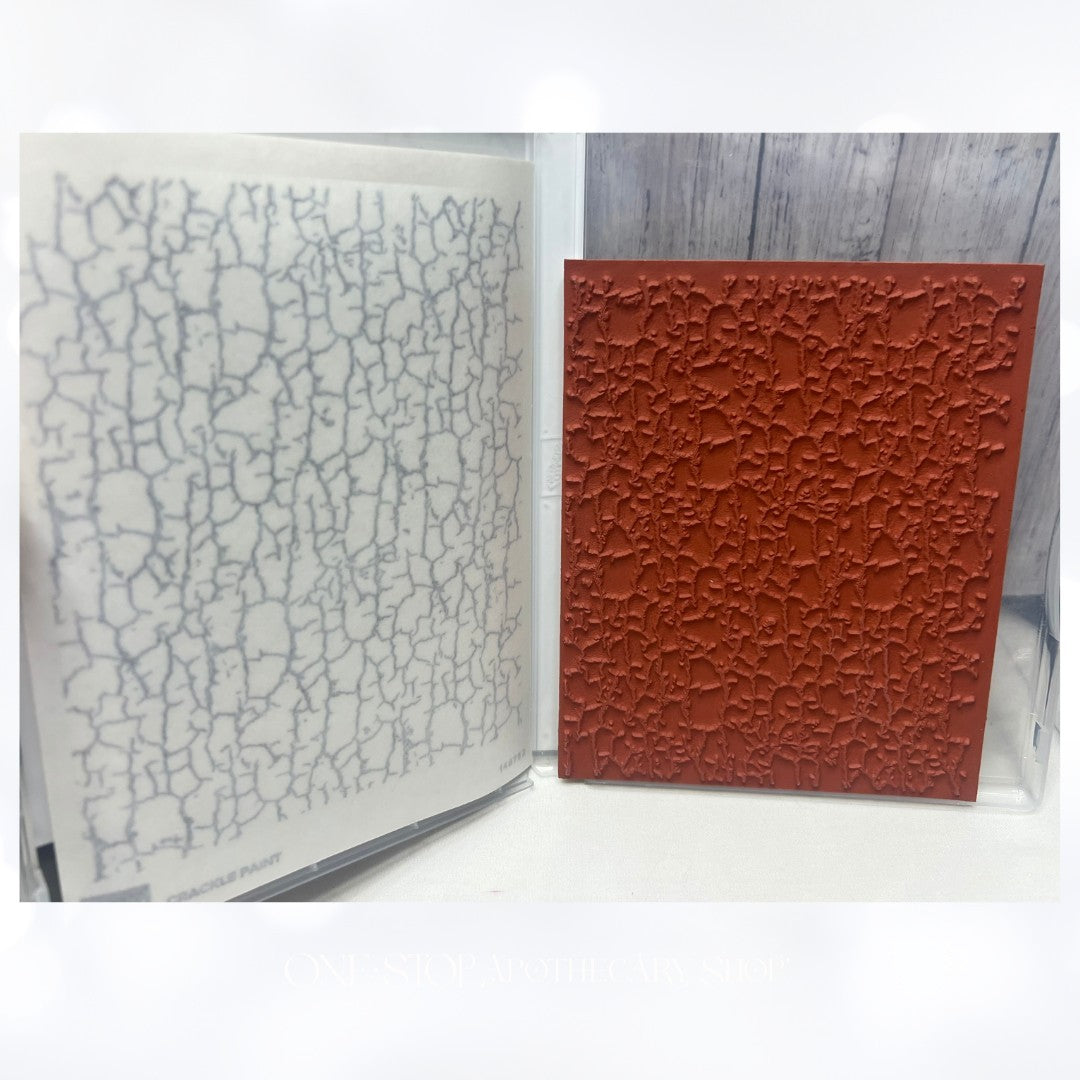 Stampin Up CRACKLE PAINT Background Rubber Stamp