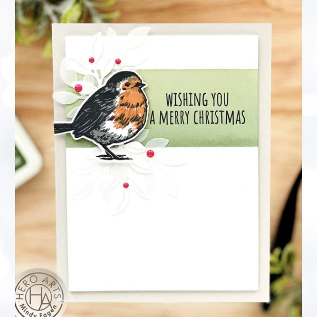 Hero Arts COLOR LAYERING BIRDS Rubber Stamps Dies