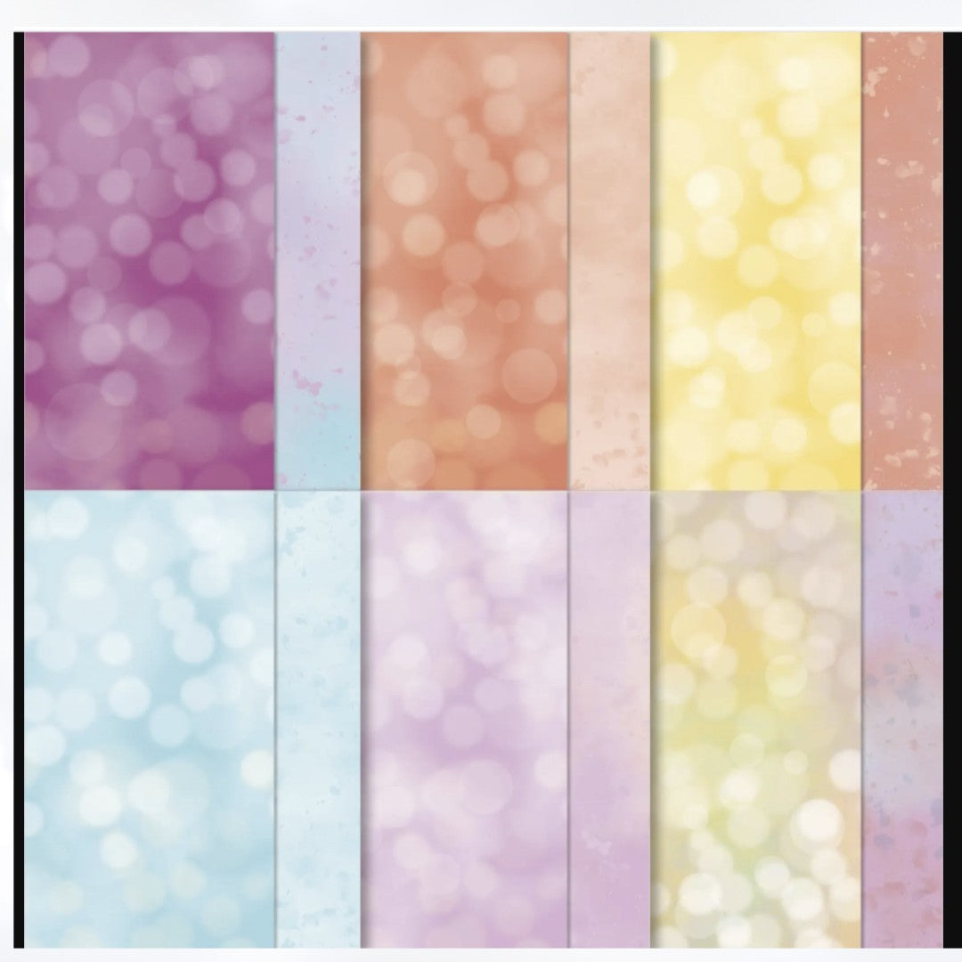 Stampin Up BEAUTIFUL BOKEH 6x6 Cardstock Paper DSP 48 Sheets