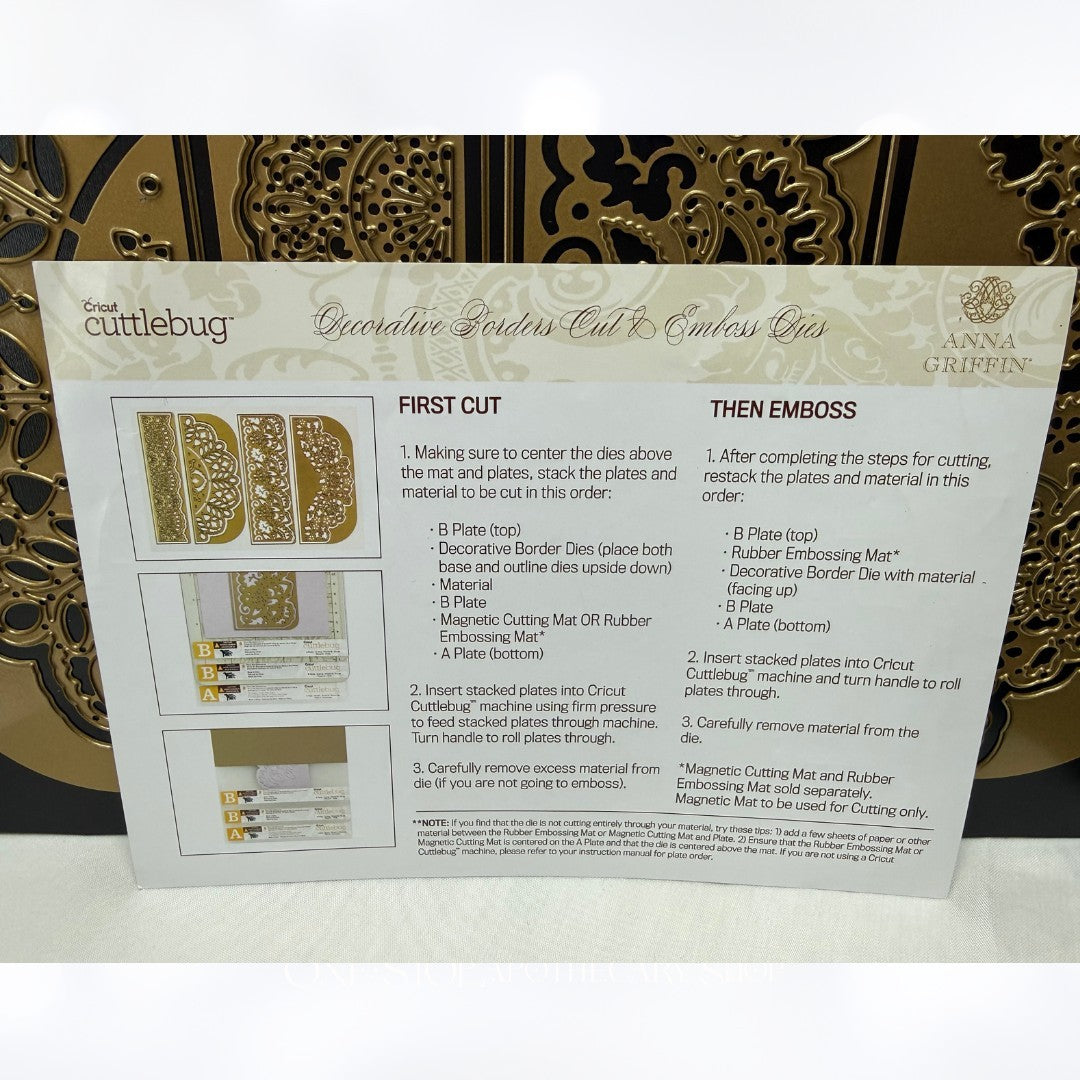Anna Griffin DECORATIVE BORDERS Cut & Emboss Dies