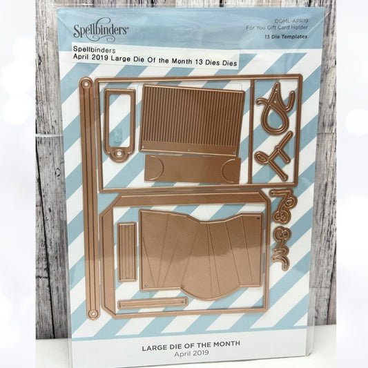 Spellbinders FOR YOU GIFT CARD HOLDER Large Dies of the Month April 2019