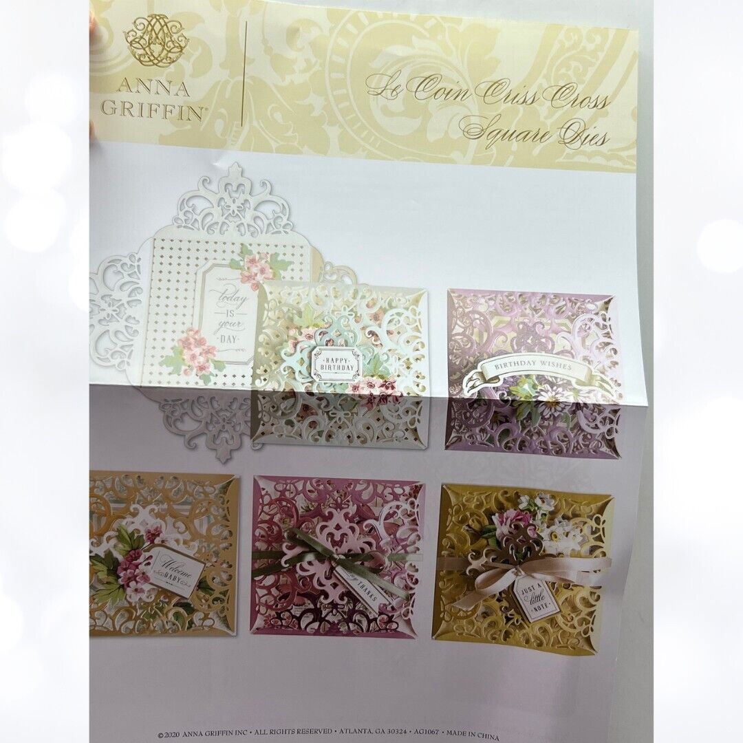 Anna Griffin Le Coin CRISS CROSS SQUARE Dies