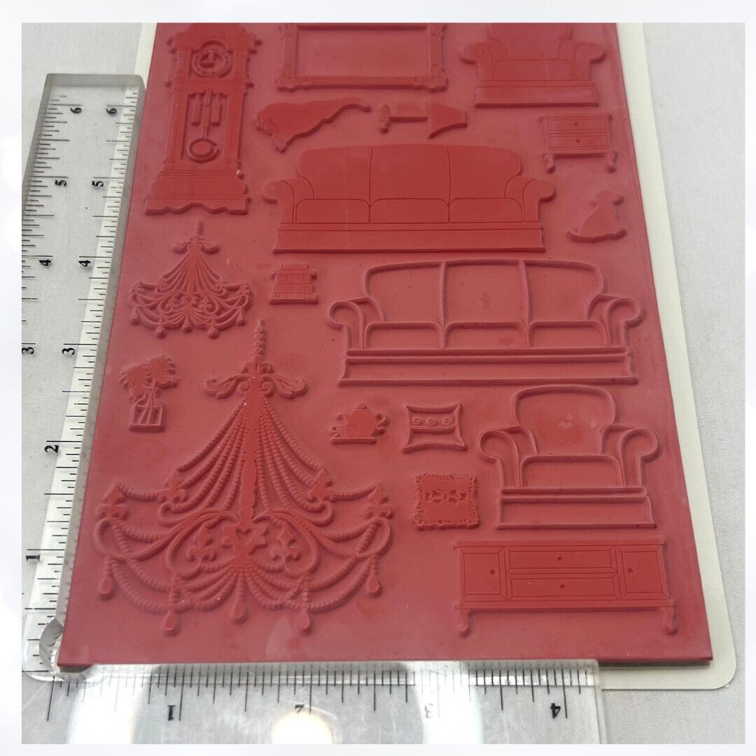 Gina K Designs FINE FURNISHINGS Additions Furniture Rubber Stamps Lot of 2