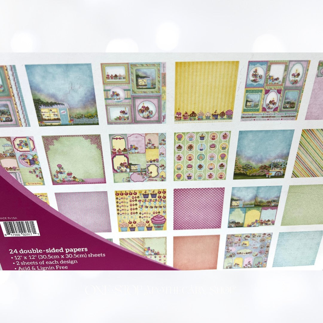 Heartfelt Creations SUGARSPUN Collection 12x12 Cardstock Paper 24 Sheets Rare