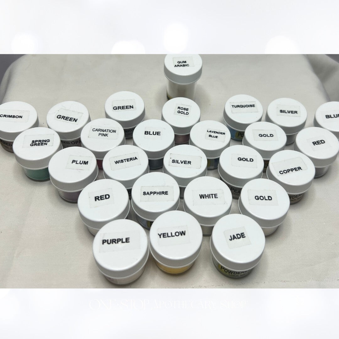 Lemon Tree POWDERED PEARLS Pearl Ex Midnight Pigment Powders 0.25 oz Lot of 26
