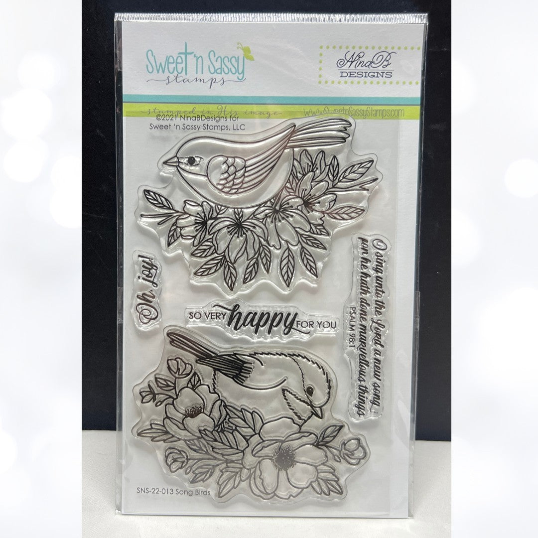 Sweet & Sassy SONG BIRDS Religious Bible Journaling Rubber Stamps