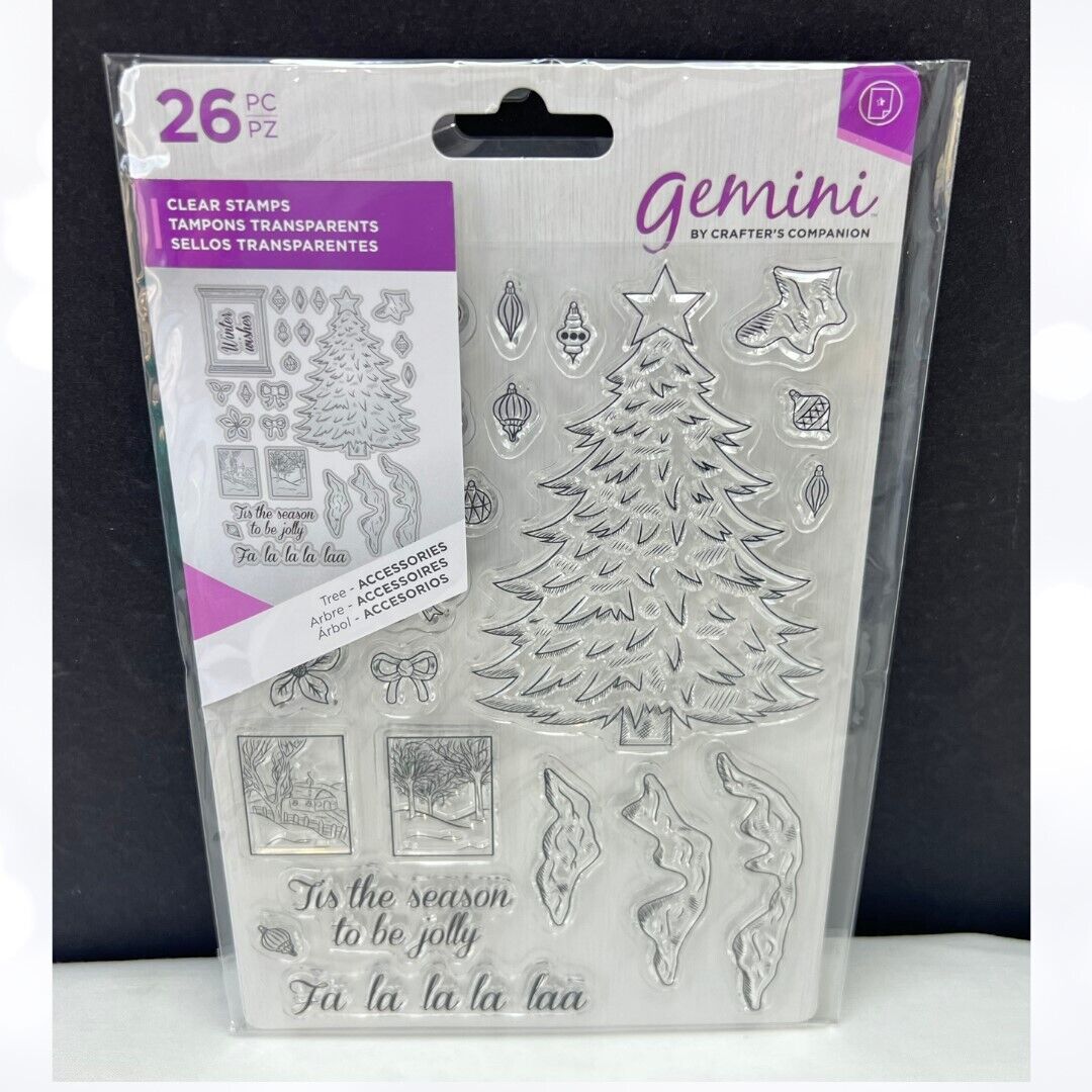 Gemini CHRISTMAS TREE Holiday Rubber Stamps Accessories Dies