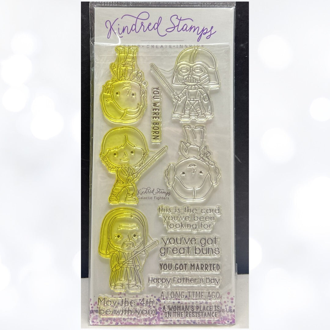 Kindred Stamps GALACTIC FIGHTERS Star Wars Darth Vader Rubber Stamps