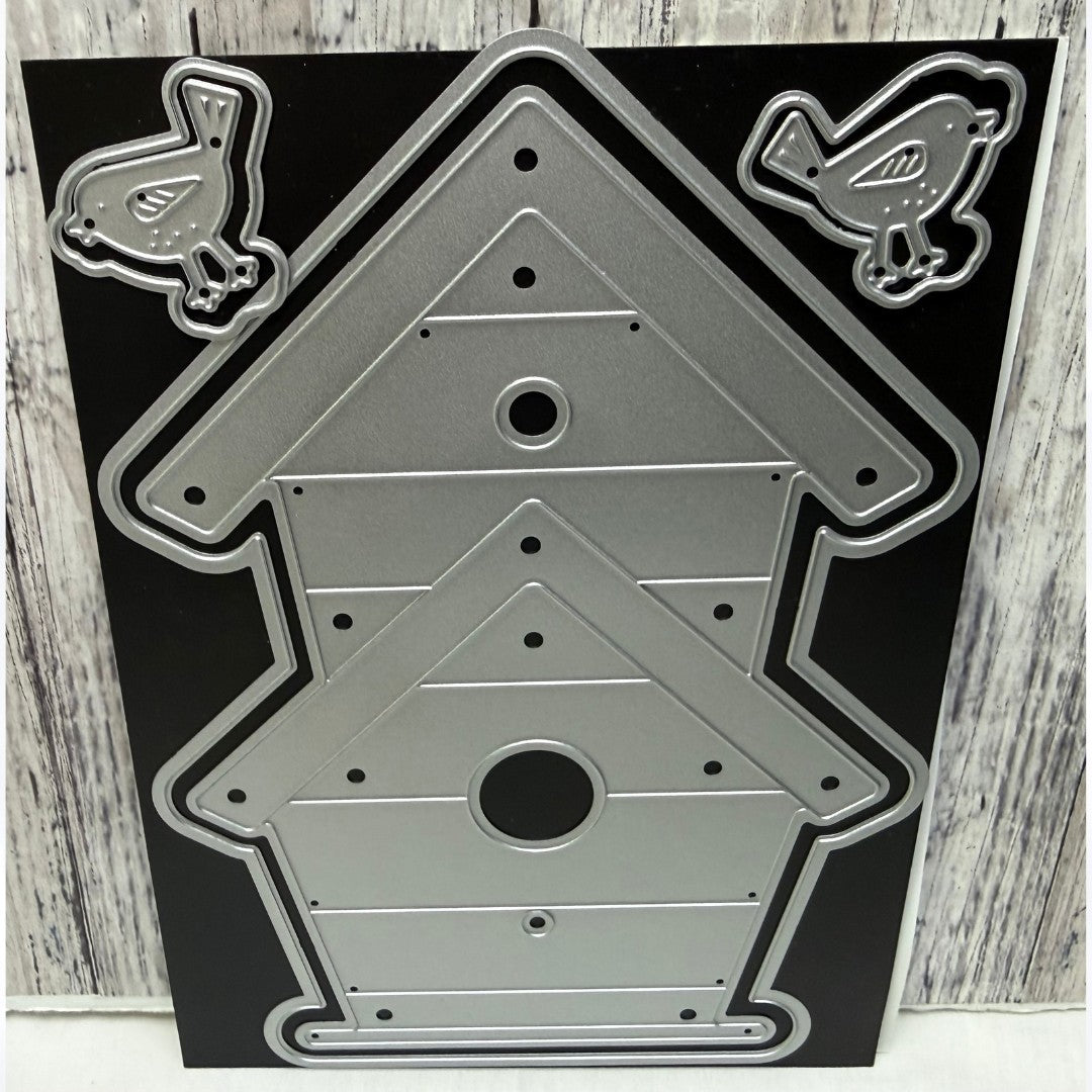 The Stamps of Life BIRDHOUSE Fold-It Card Birds 5x7 Dies
