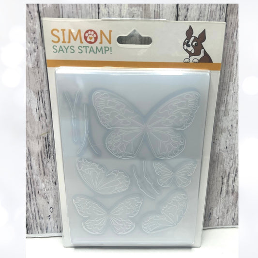 Simon Says Stamp GRACEFUL BUTTERFLY Butterflies 3D Embossing Folder Dies