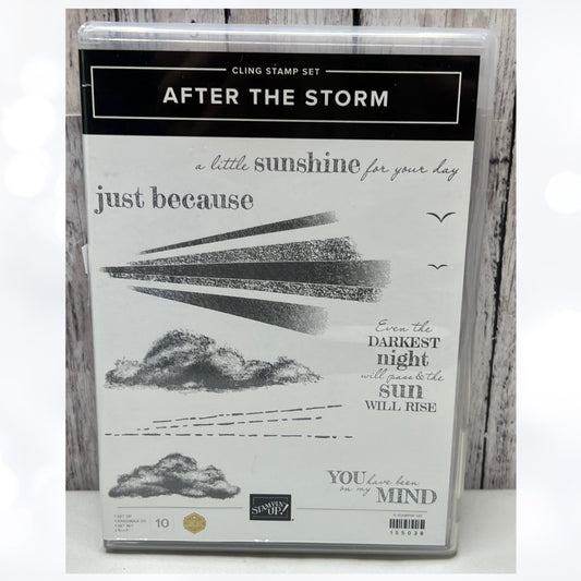 Stampin Up AFTER THE STORM Clouds Sun Rubber Stamps