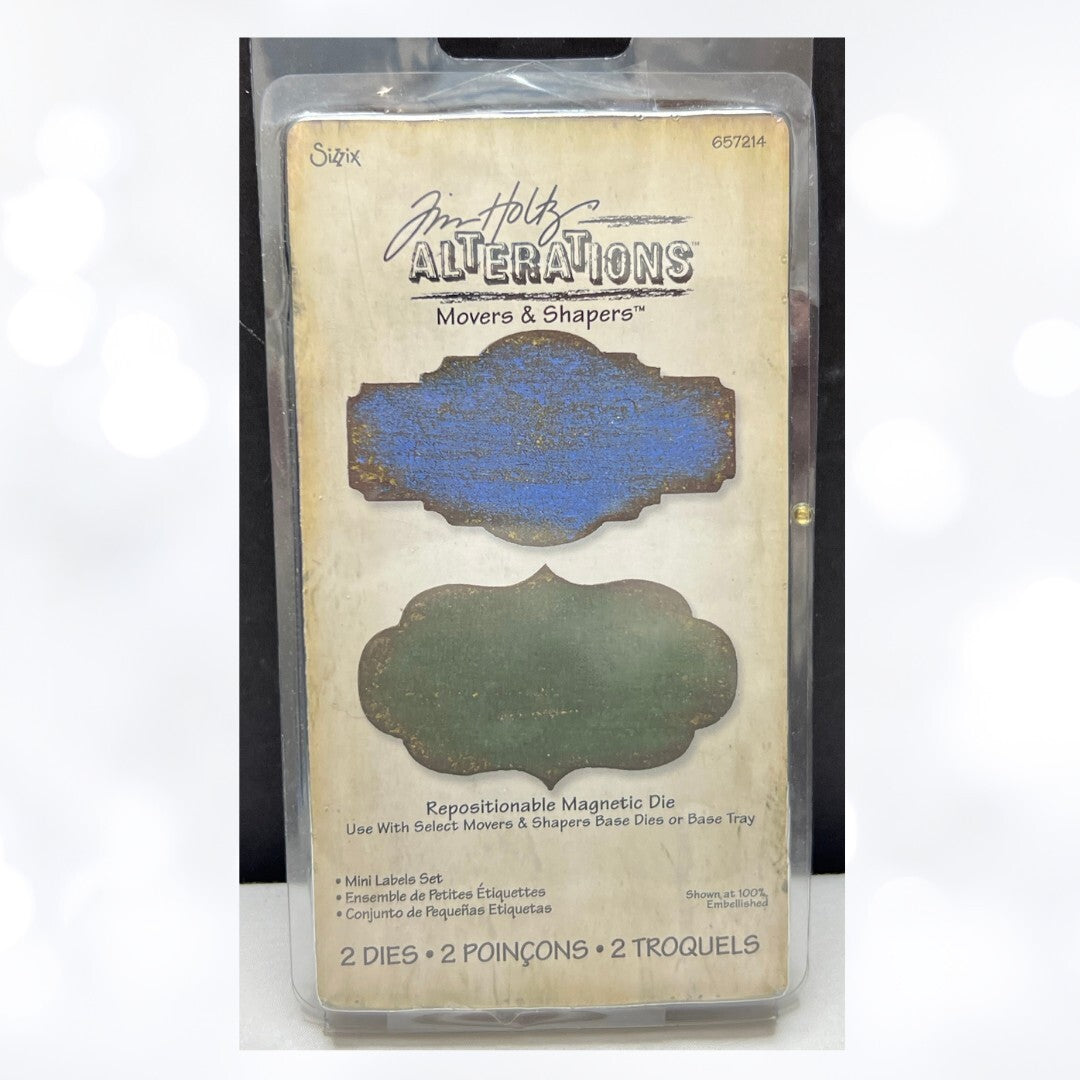 Tim Holtz MINI LABELS Movers & Shakers Dies