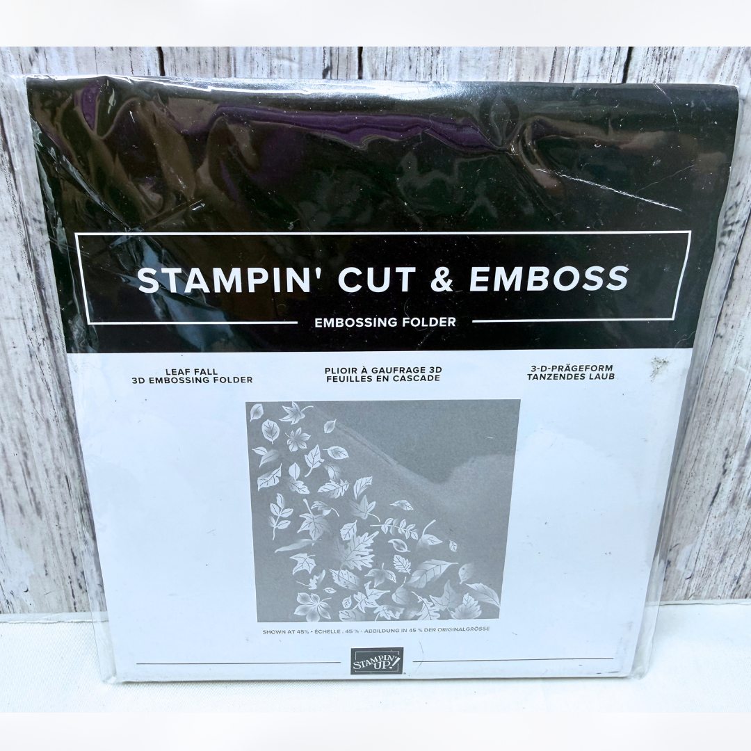Stampin Up LEAF FALL Autumn 6x6 3D Embossing Folder