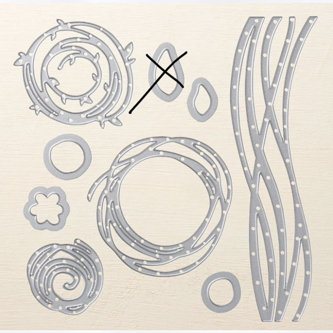 Stampin Up SWIRLY BIRD Scribbles Rubber Stamps Thinlits Dies AS IS**