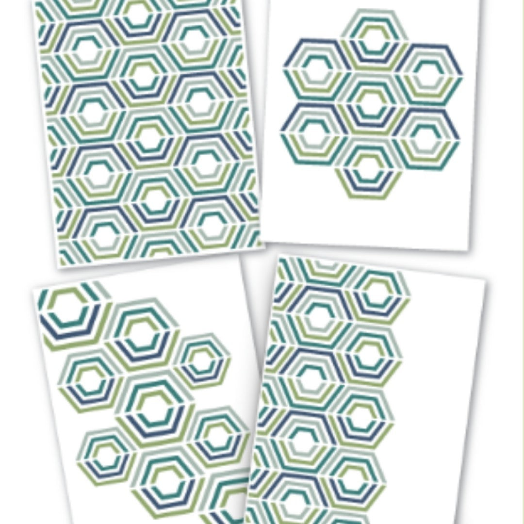Taylored Expressions HEXAGONS Create in Quads Layering Stencils